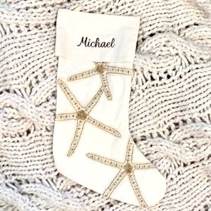 🎄POTTERY BARN Hand Stitched Star Fish “Michael”